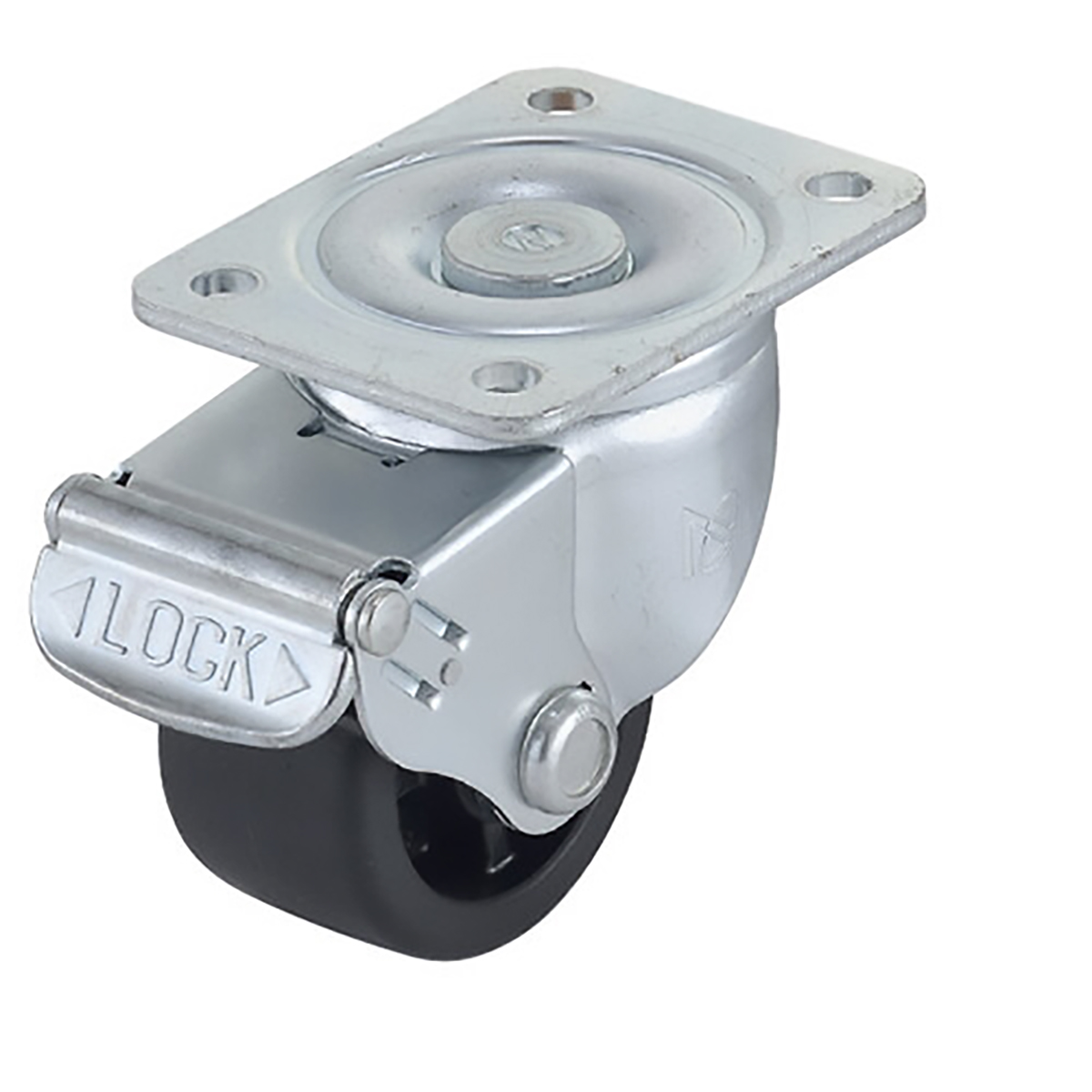 低床式重量用キャスター LAMP UHG-65-GFB 鋼（SPHC） 強化ポリアミド