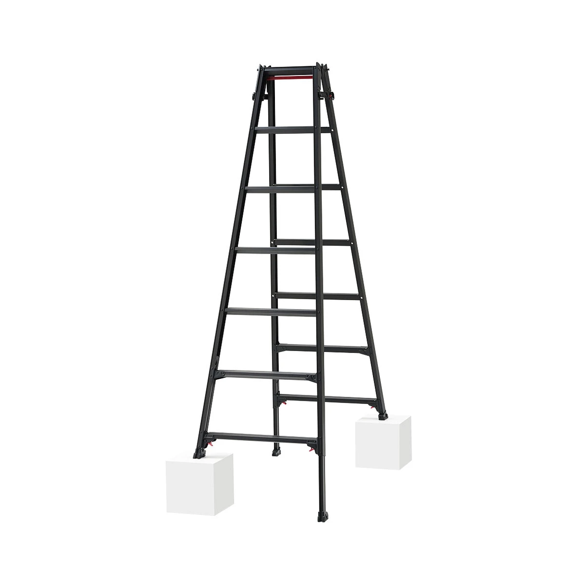 公式】パーマンショップ-はしご兼用伸縮脚立 アルミ 100kg 天板高さ 