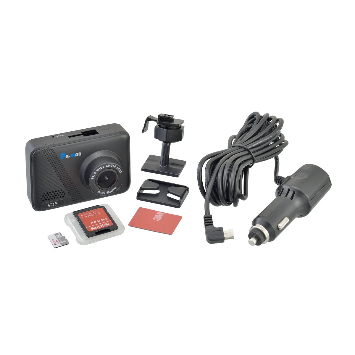 ドライブレコーダー 2.4インチ液晶付 DC12/24V 非防水