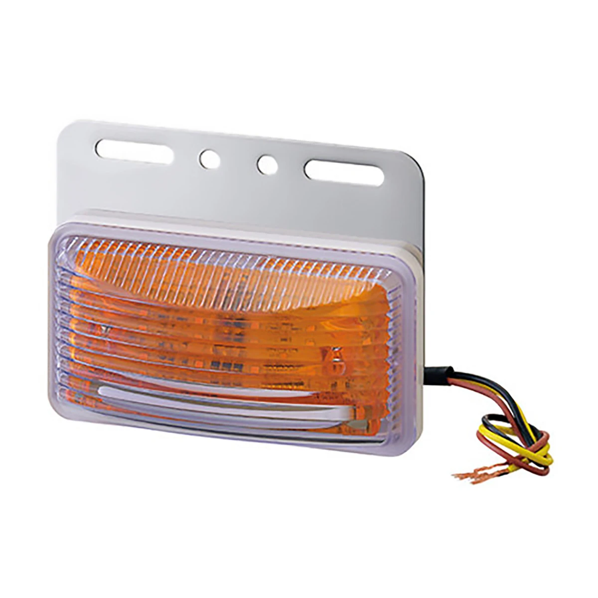 ツーウェイフラットマーカーランプ オレンジ DC24V LED 防水