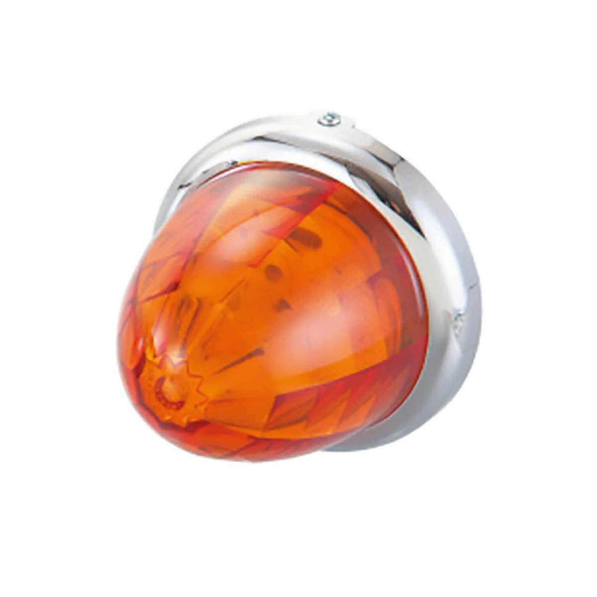 マーカーランプ LED プラスチックレンズ オレンジ DC24V 防水