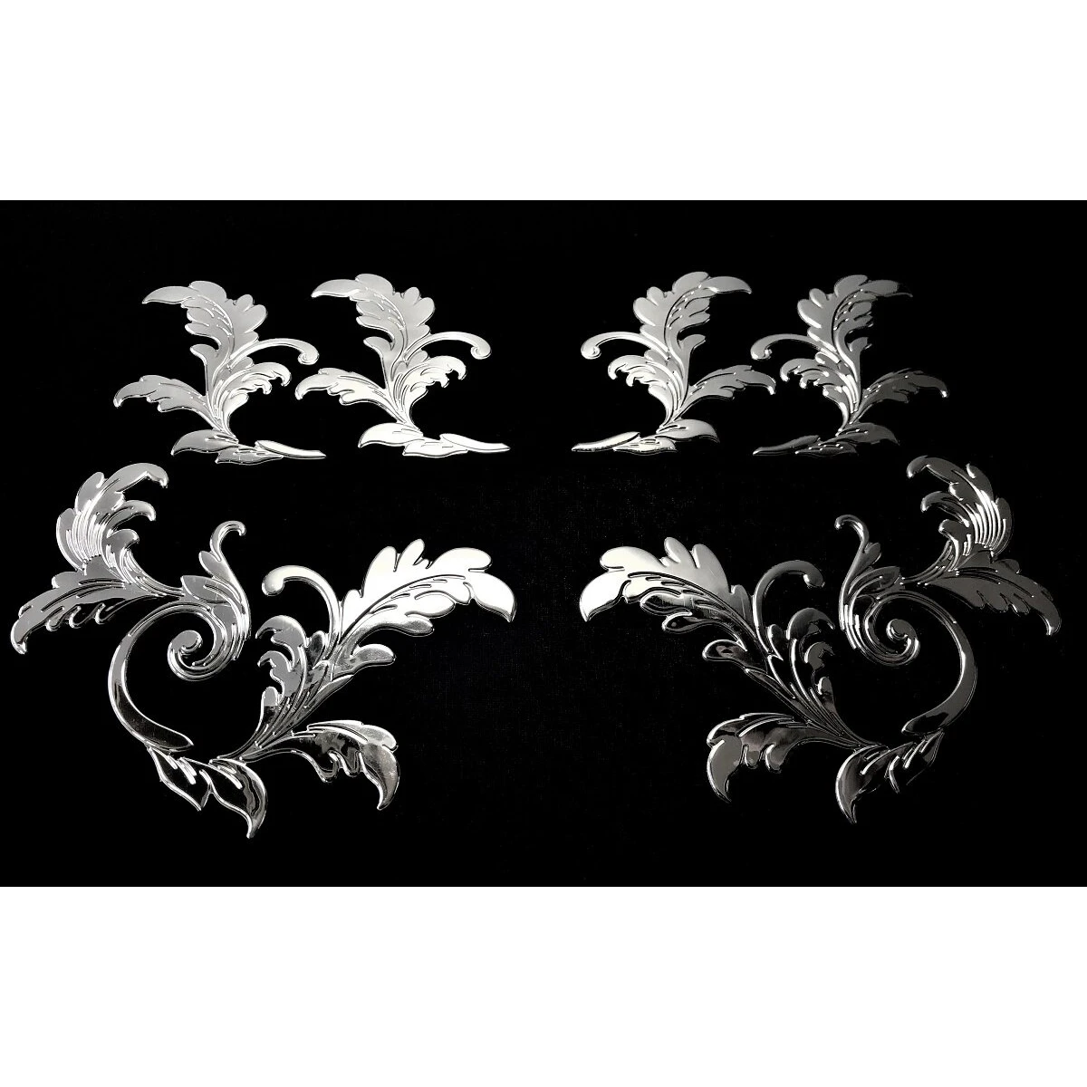 3Dデコデカール リーフ柄 大