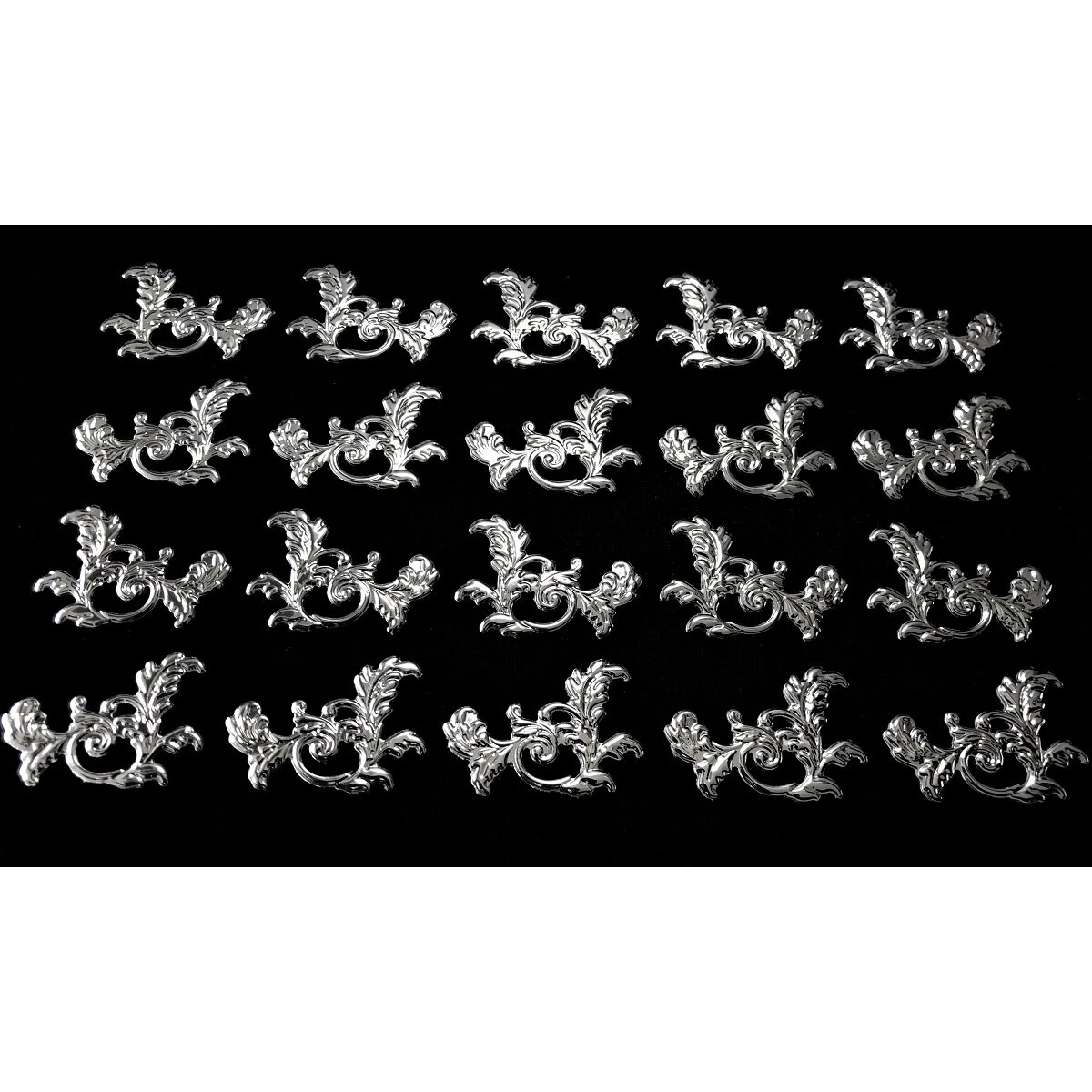 3Dデコデカール リーフ柄 小2シート入り