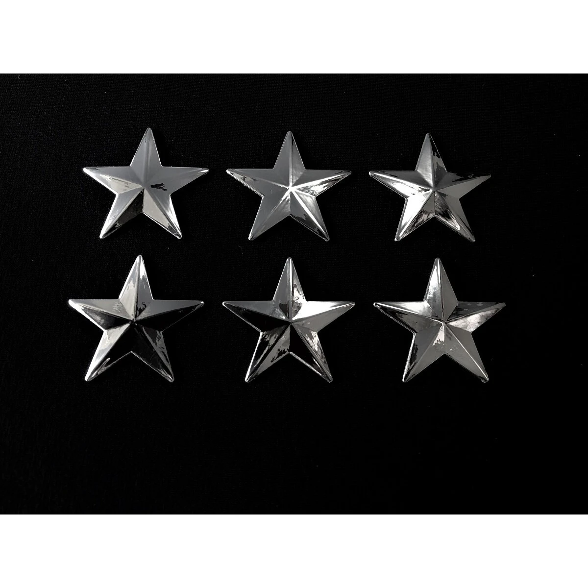 3Dデコデカール 星型 シルバー 小 2シート入り