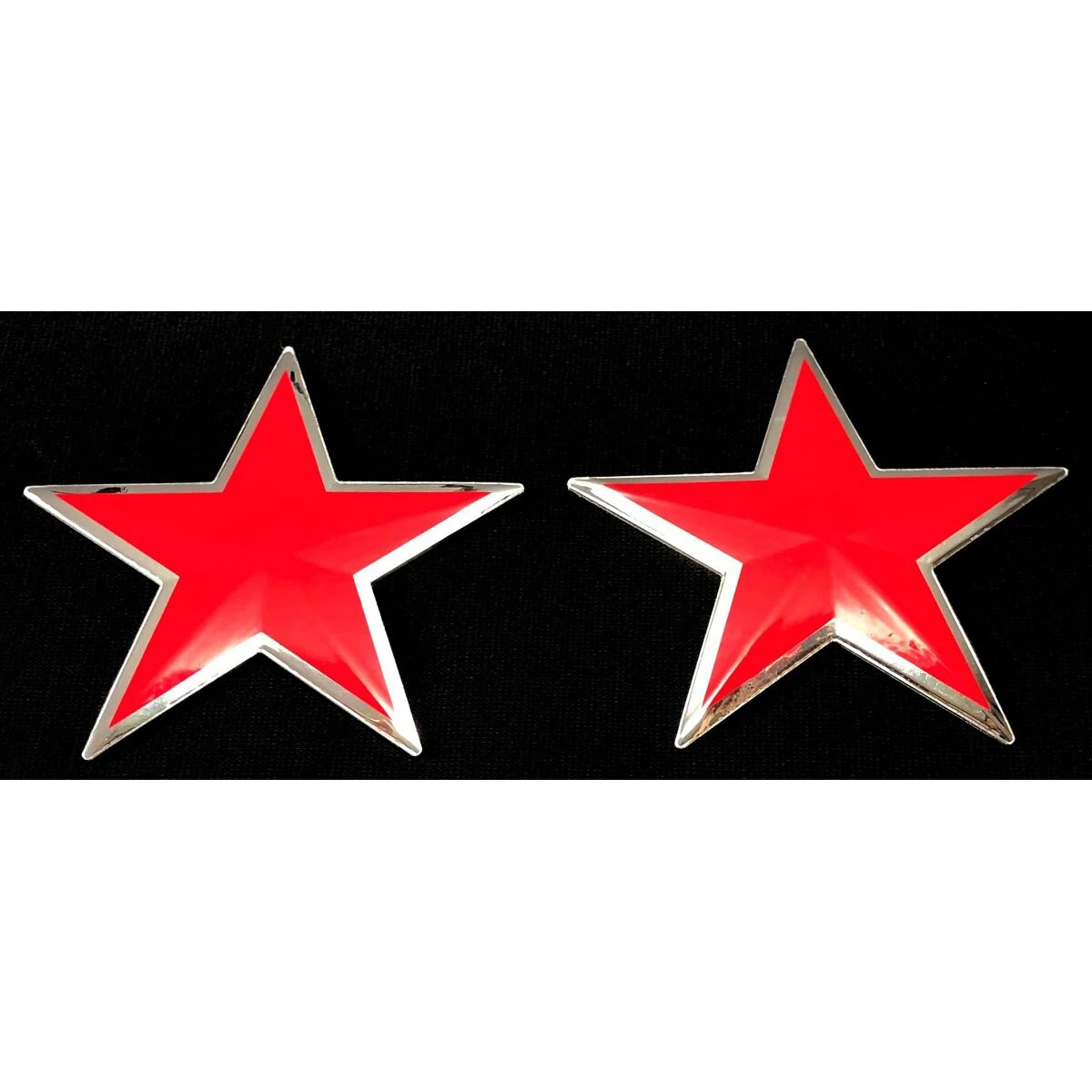 3Dデコデカール 星型 レッド 大 2シート入り