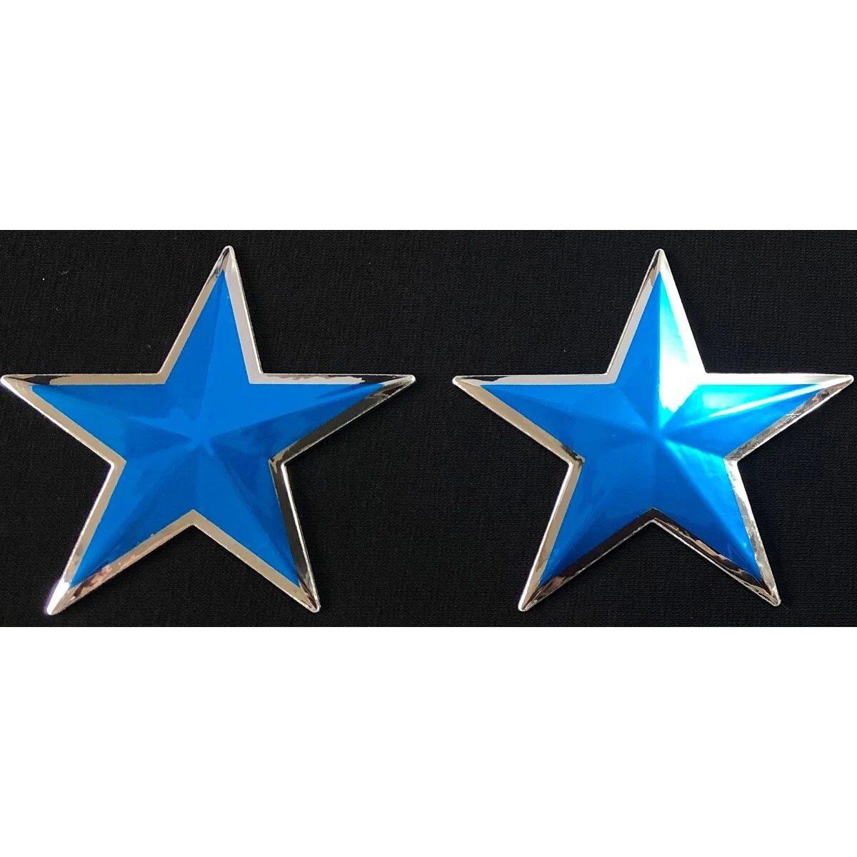 3Dデコデカール 星型 ブルー 大 2シート入り