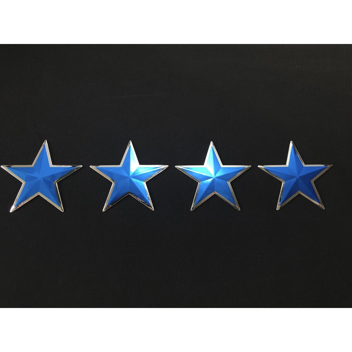 3Dデコデカール 星型 ブルー 中
