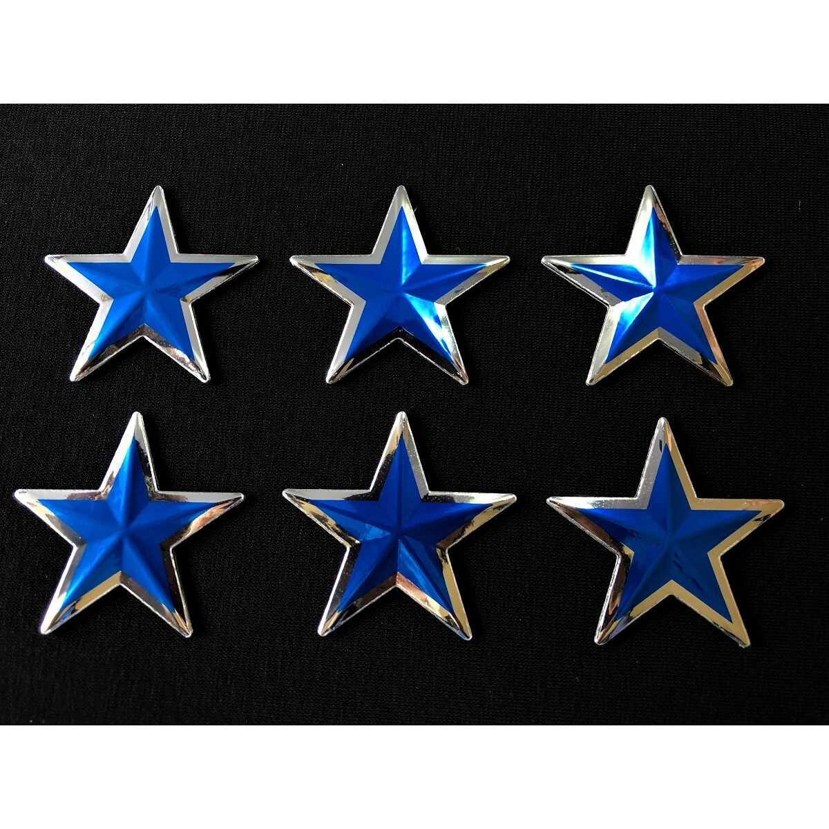 3Dデコデカール 星型 ブルー 小 2シート入り