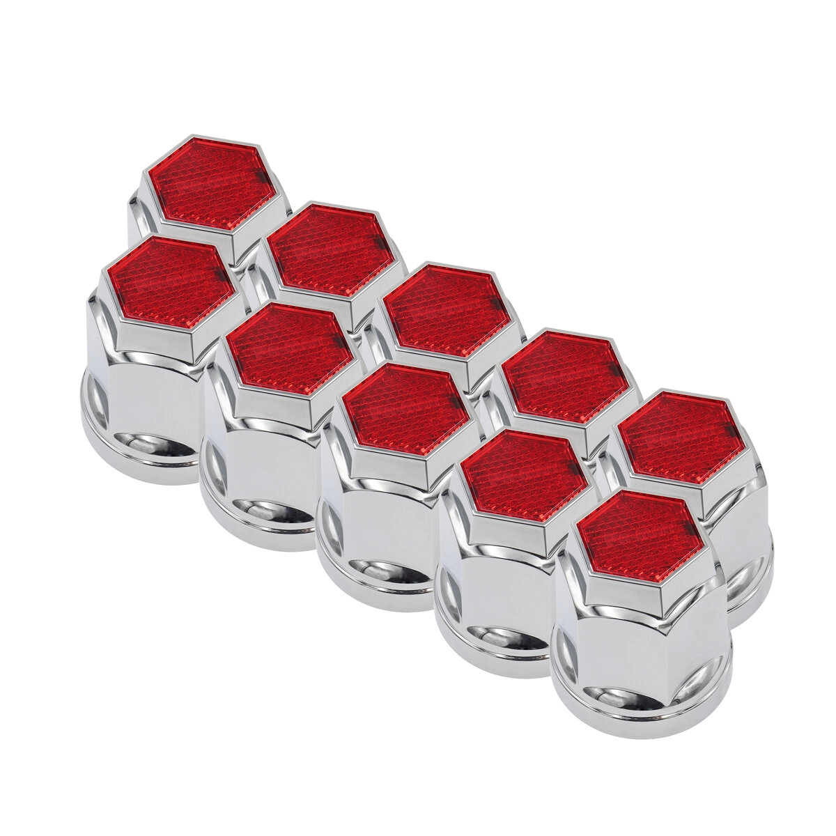 プラナットキャップ 33mm 10ヶ入 赤色レンズ付 フロント リア