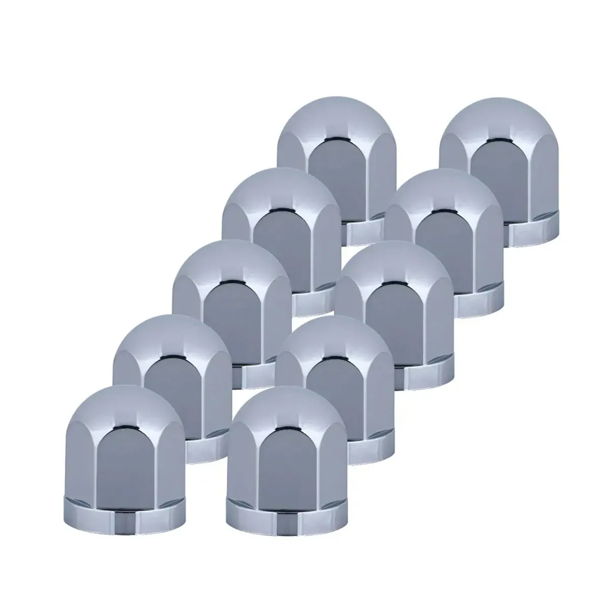 丸型ハブナットカバー メッキ仕上げ 17mm 10ヶ入