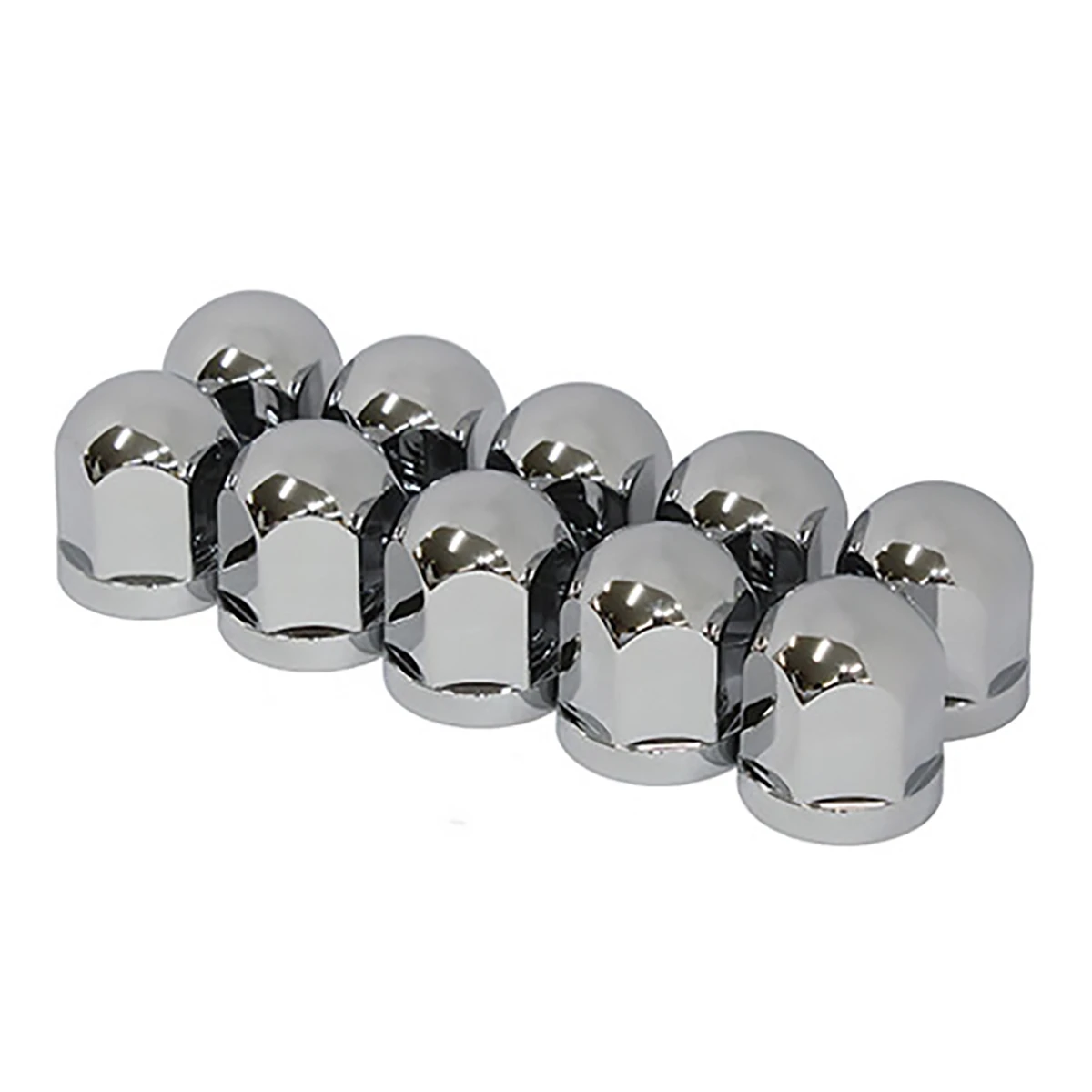 丸型ハブナットカバー メッキ仕上げ 19mm 10ヶ入