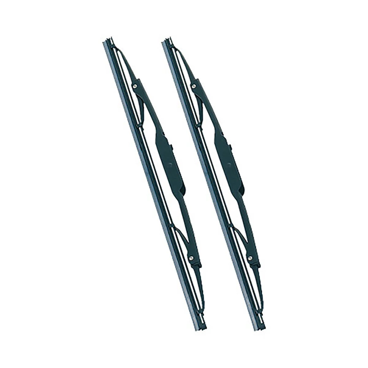 ワイパーブレード Uフック用 グラファイトコーティング スチールプレート付 巾6mm 長さ350mm 2本1セット