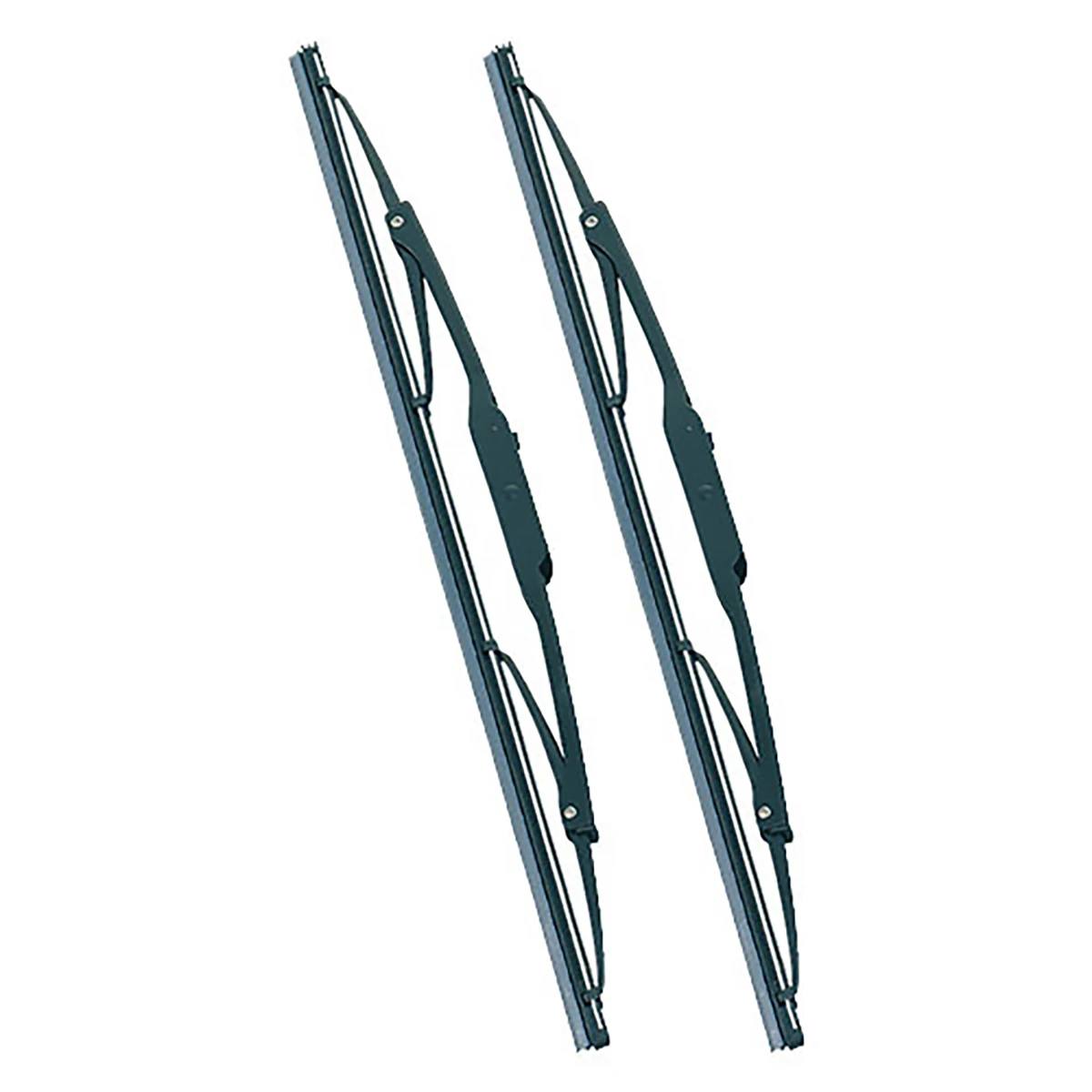 ワイパーブレード Uフック用 グラファイトコーティング スチールプレート付 巾6mm 長さ400mm 2本1セット