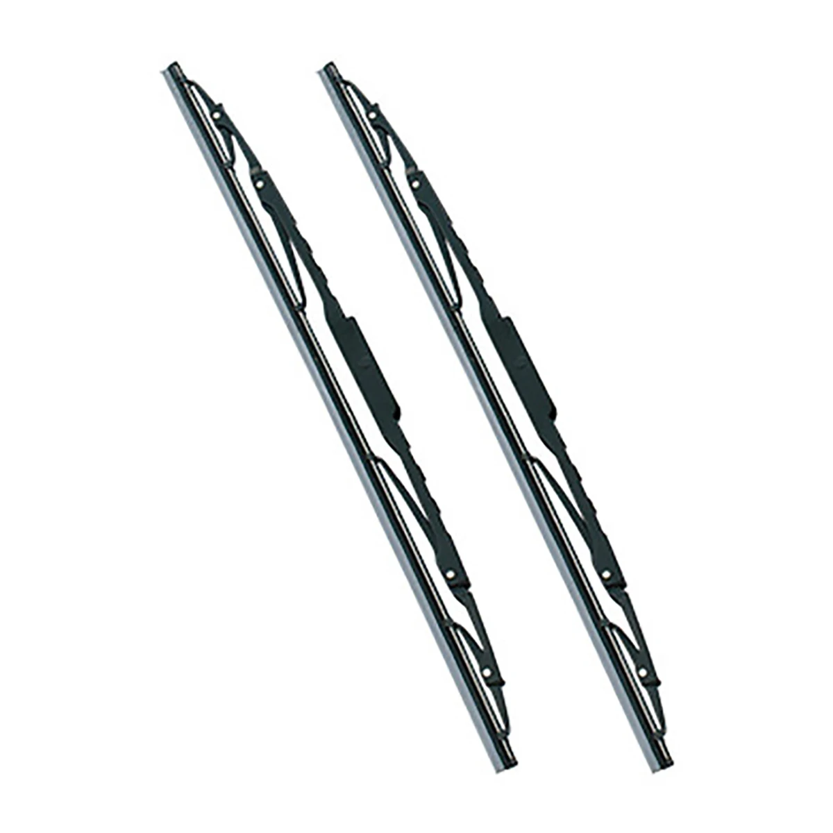 ワイパーブレード Uフック用 グラファイトコーティング スチールプレート付 巾6mm 長さ450mm 2本1セット