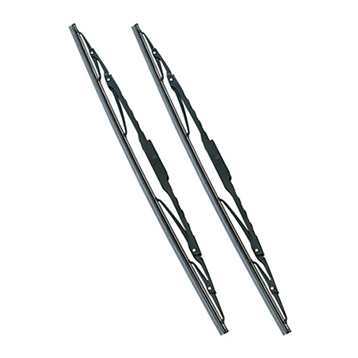 ワイパーブレード Uフック付 グラファイトコーティング スチールプレート付 巾6mm 長さ475mm 2本1セット