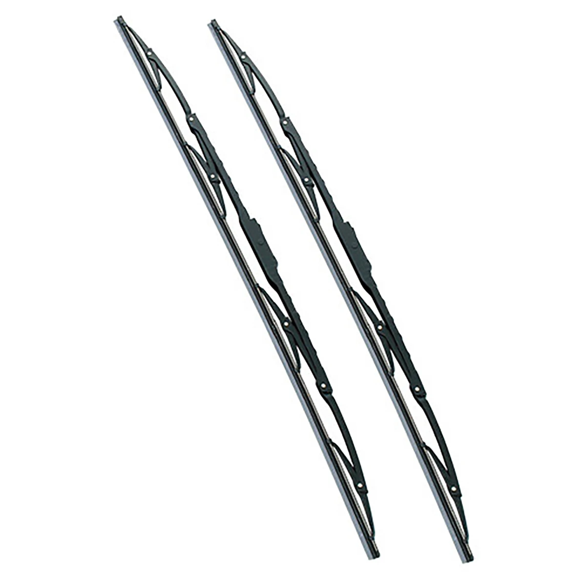 ワイパーブレード トラック用 ビス止め用 グラファイトコーティング スチールプレート付 巾8mm 長さ650mm 2本1セット