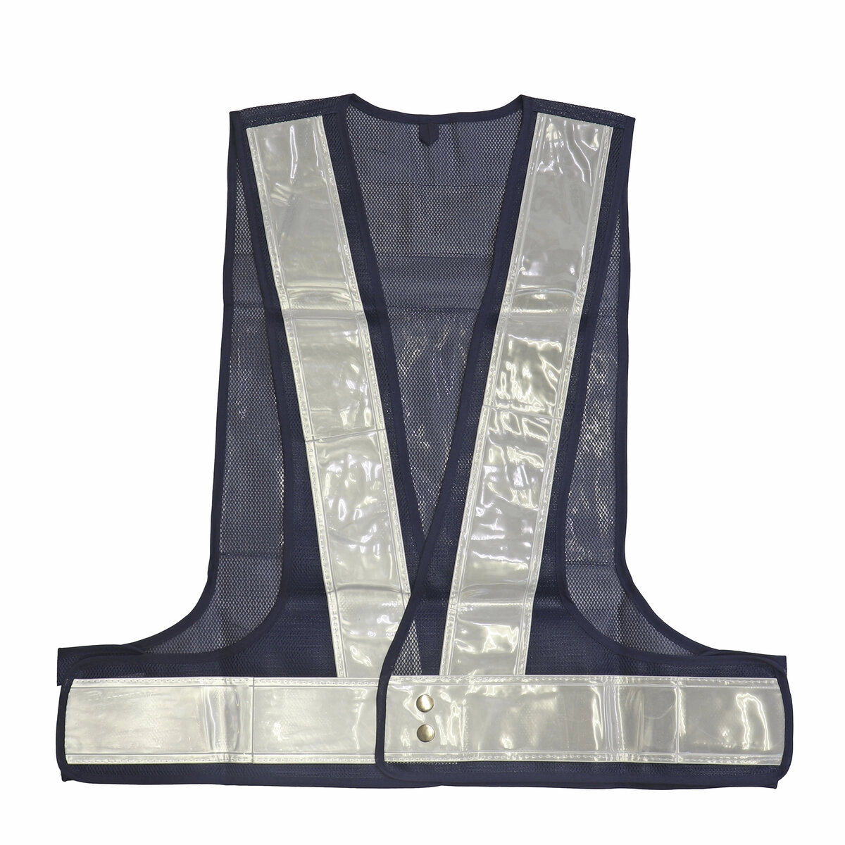 アピール安全ベスト A4用紙差込式 紺白