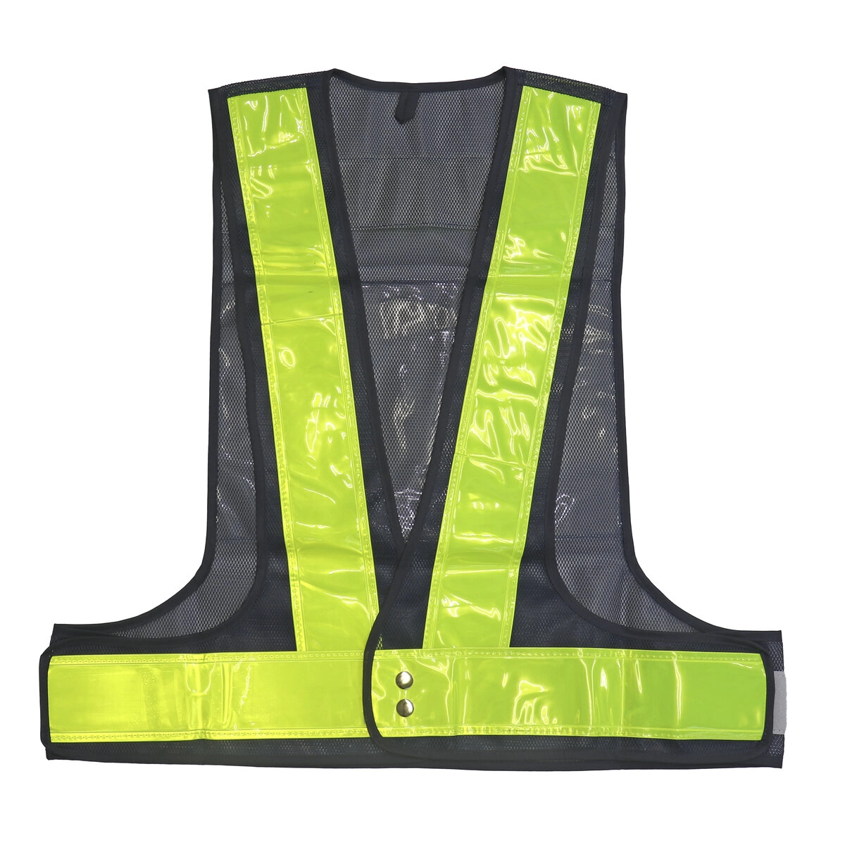 アピール安全ベスト A4用紙差込式 紺黄