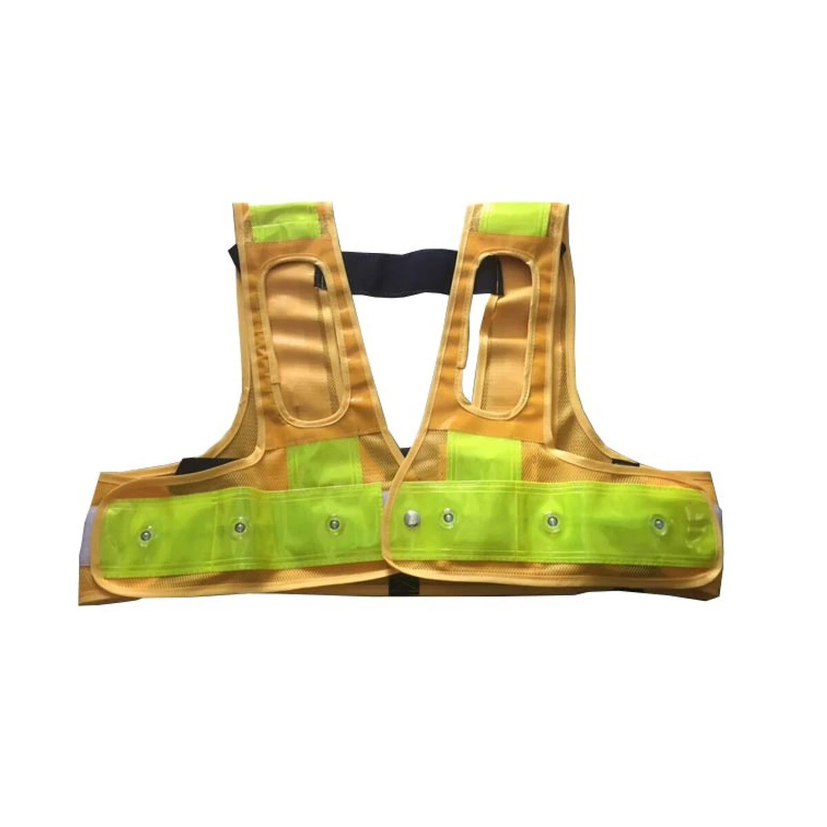 フルハーネス用LED安全ベスト 黄黄 フルハーネス対応 LED ショート丈