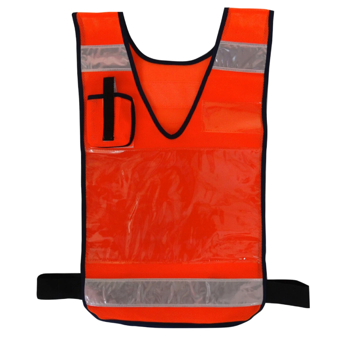 作業用ベスト A4用紙差込式 オレンジ