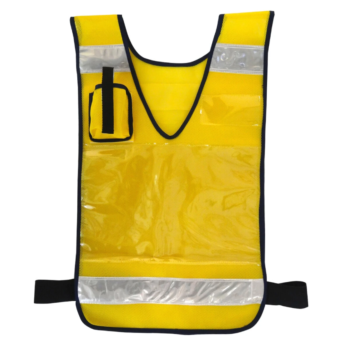 作業用ベスト A4用紙差込式 イエロー