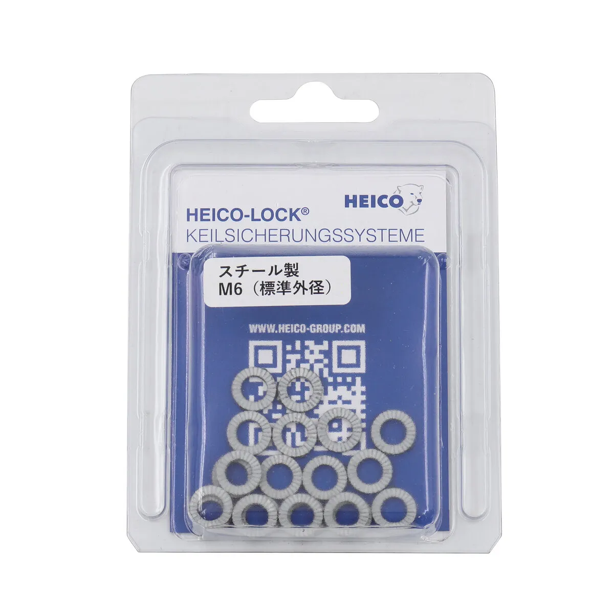 ゆるみ止めワッシャー M6 スチール製 HEICO
