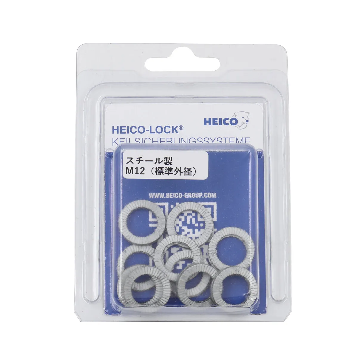 ゆるみ止めワッシャー M12 スチール製 HEICO