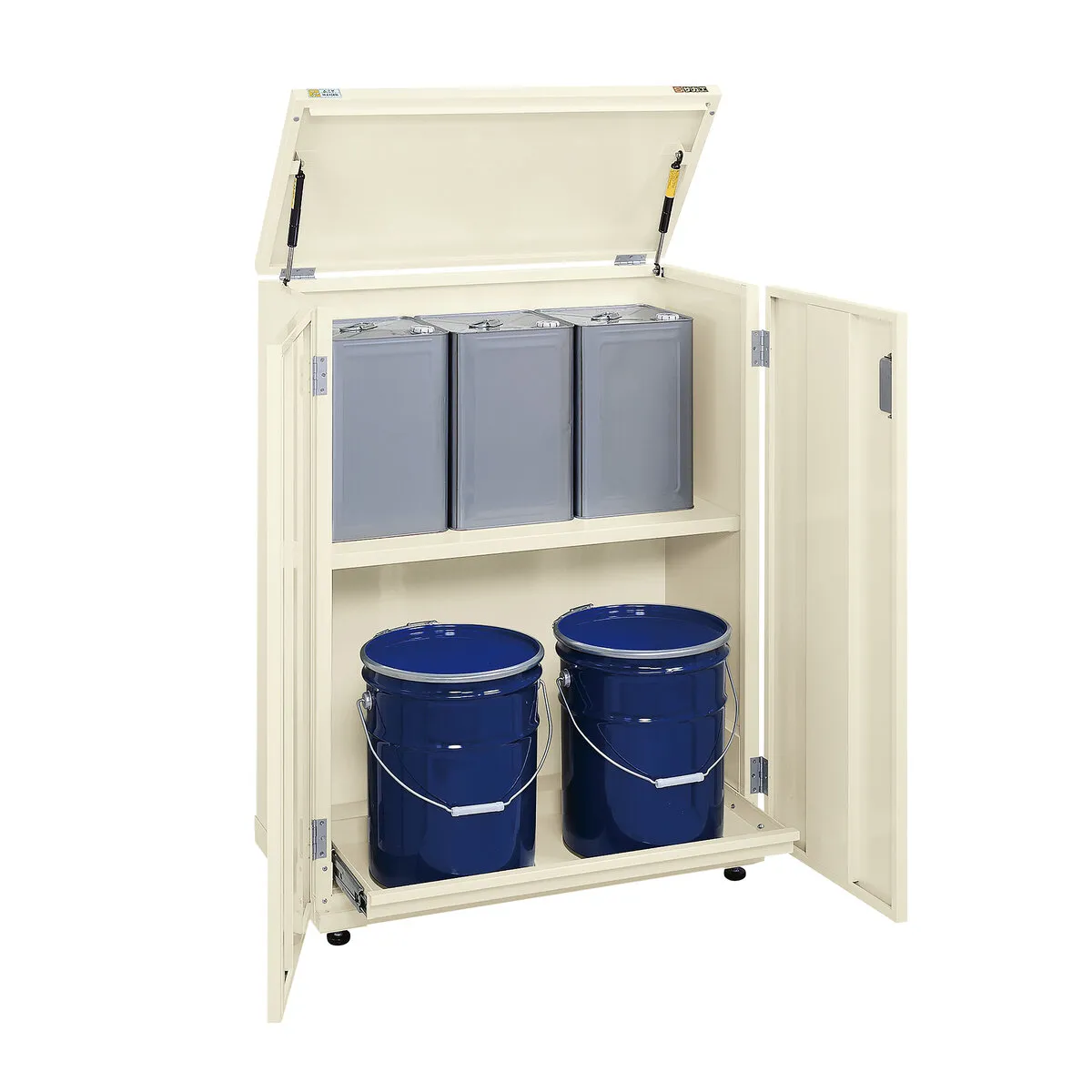 一斗缶・ペール缶兼用保管庫