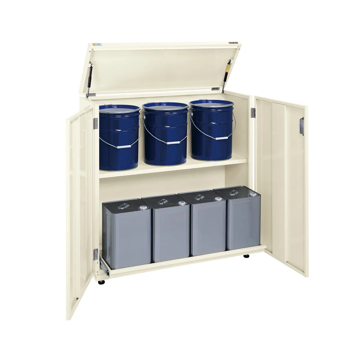 一斗缶・ペール缶兼用保管庫