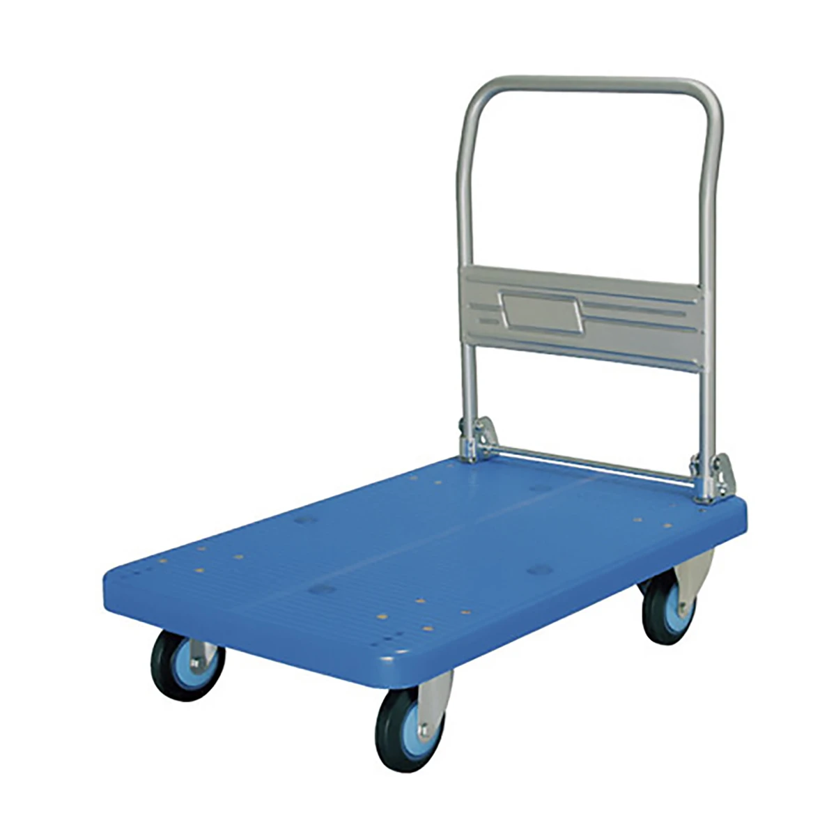 四輪台車 プラスチック 300kg ハンドル折りたたみ式