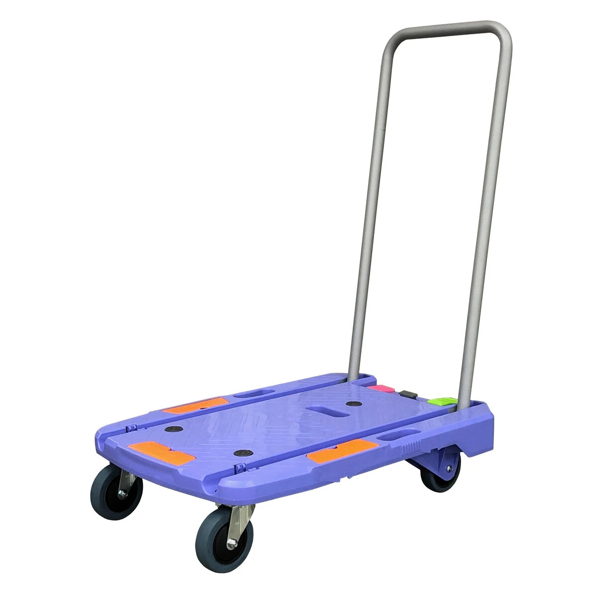 プラスチック四輪台車 サイレントマスター ストッパー付 150kg