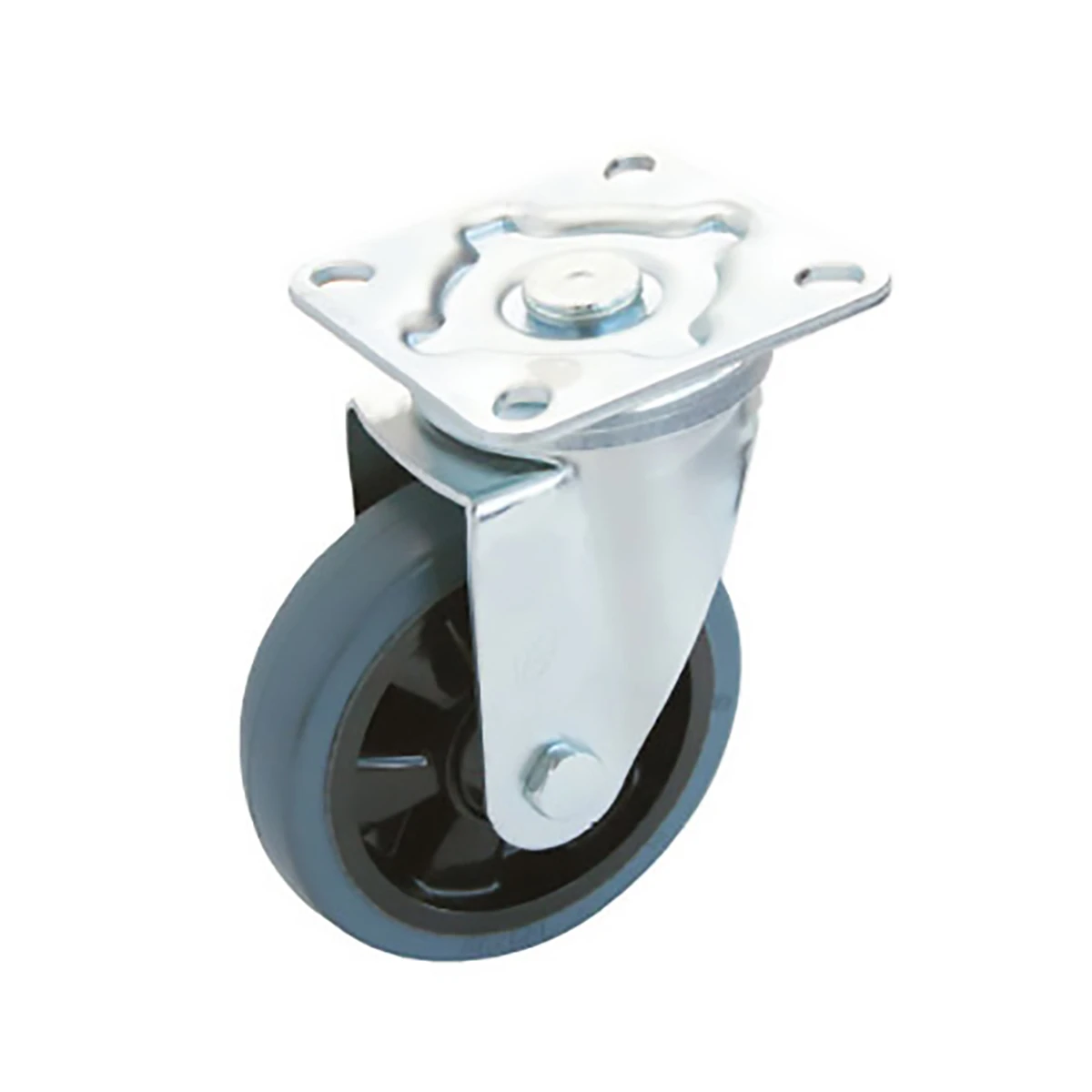 キャスター 台車用 微音タイプ ベアリング入 φ125mm 耐荷重110kg 自在輪