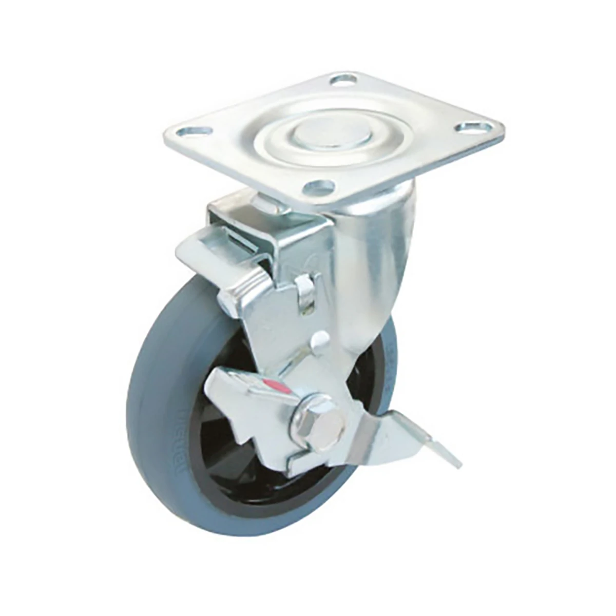 キャスター 台車用 φ125mm 耐荷重110kg 自在輪 ストッパー付