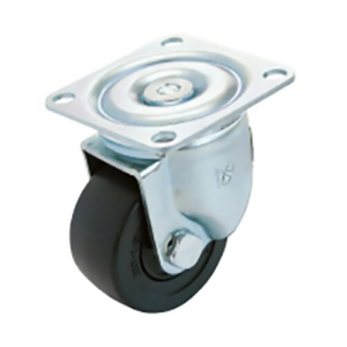 キャスター 低床重荷重用 強化ナイロン ベアリング入 φ75mm 耐荷重 400kg 自在輪