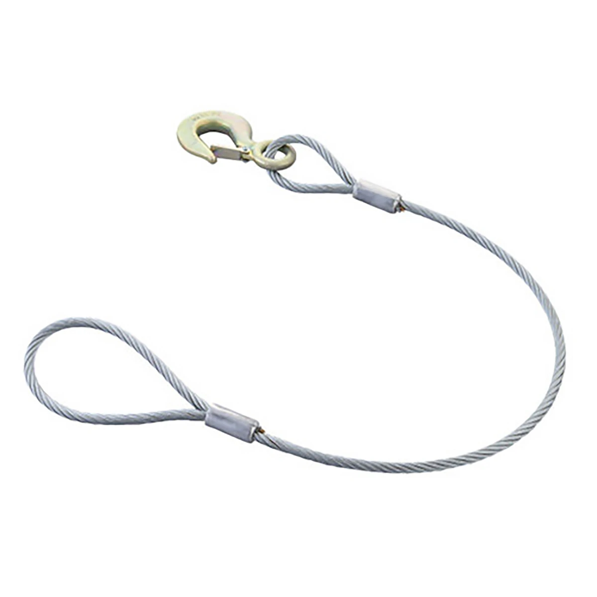 ワイヤー メッキ アイフック・ストッパー付 1.2ton用 Φ12mm 1本入