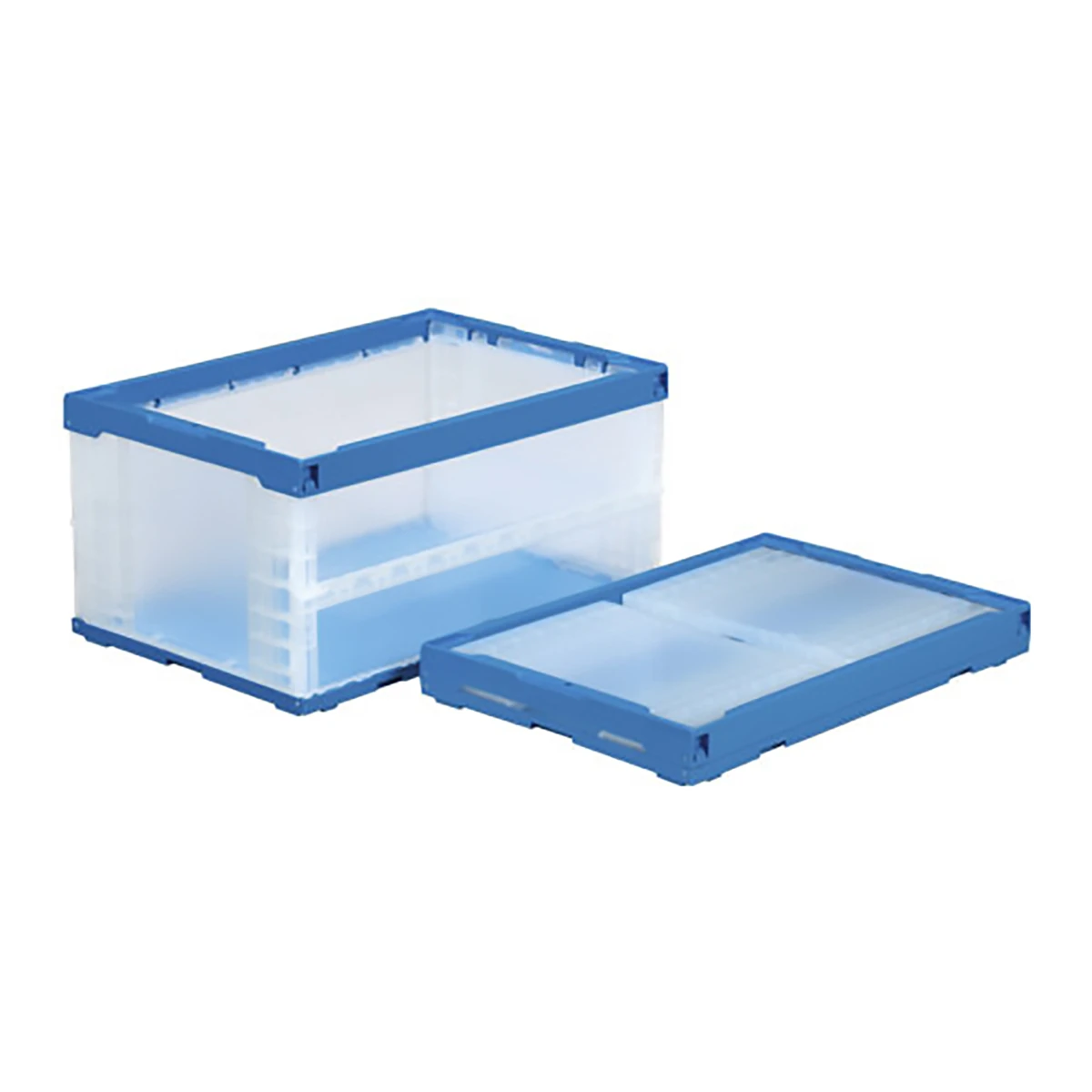 コンテナ－ オリコン 折りたたみ式 フタ無 透明 5ヶセット