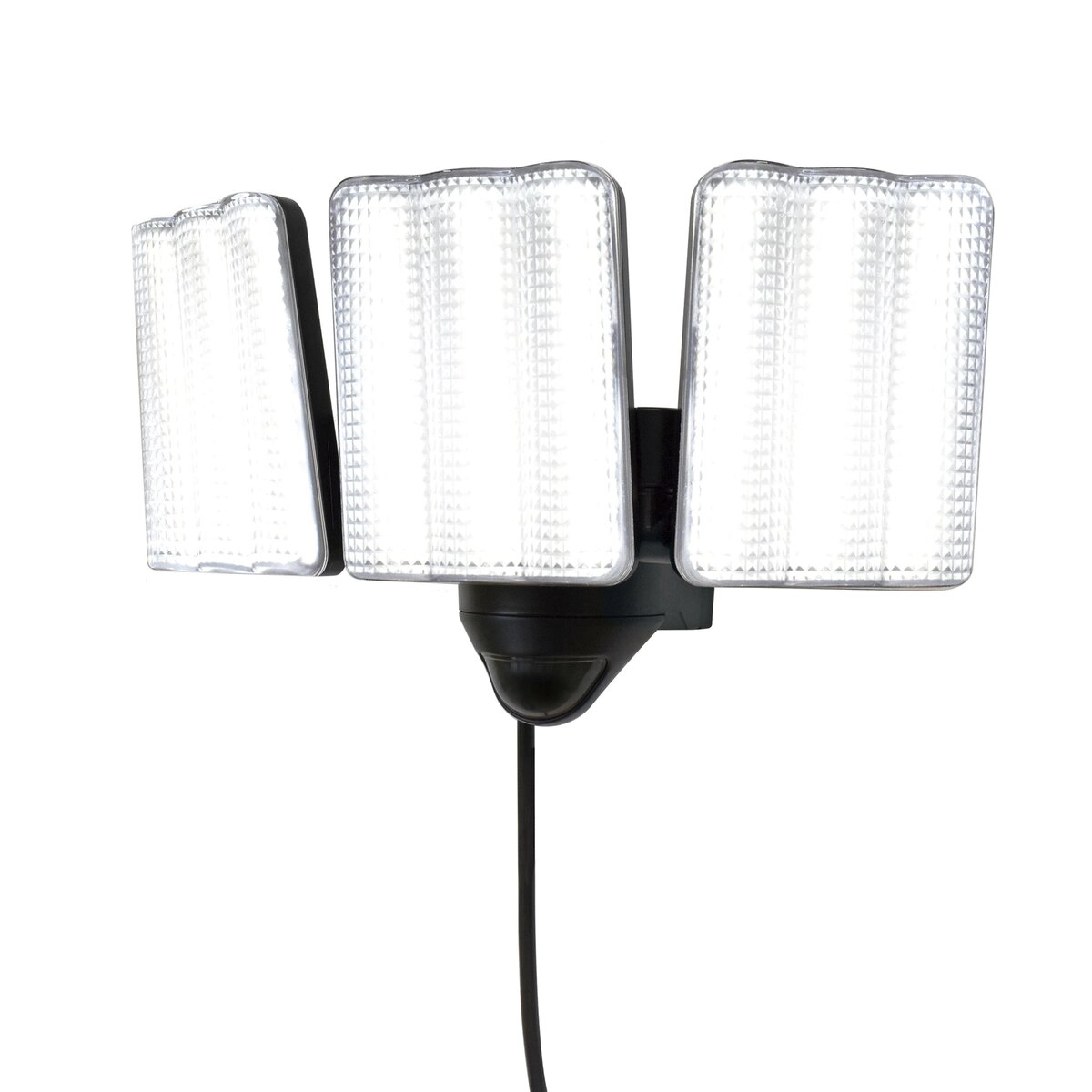 コンセント式 LEDセンサーライト 3灯