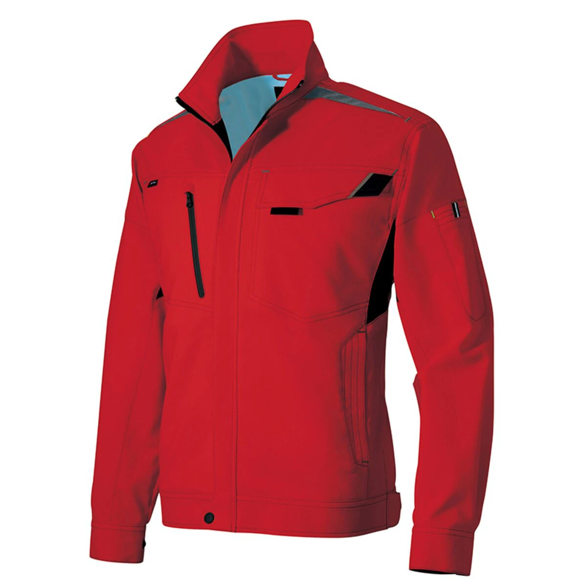 長袖ブルゾン レッド 3L