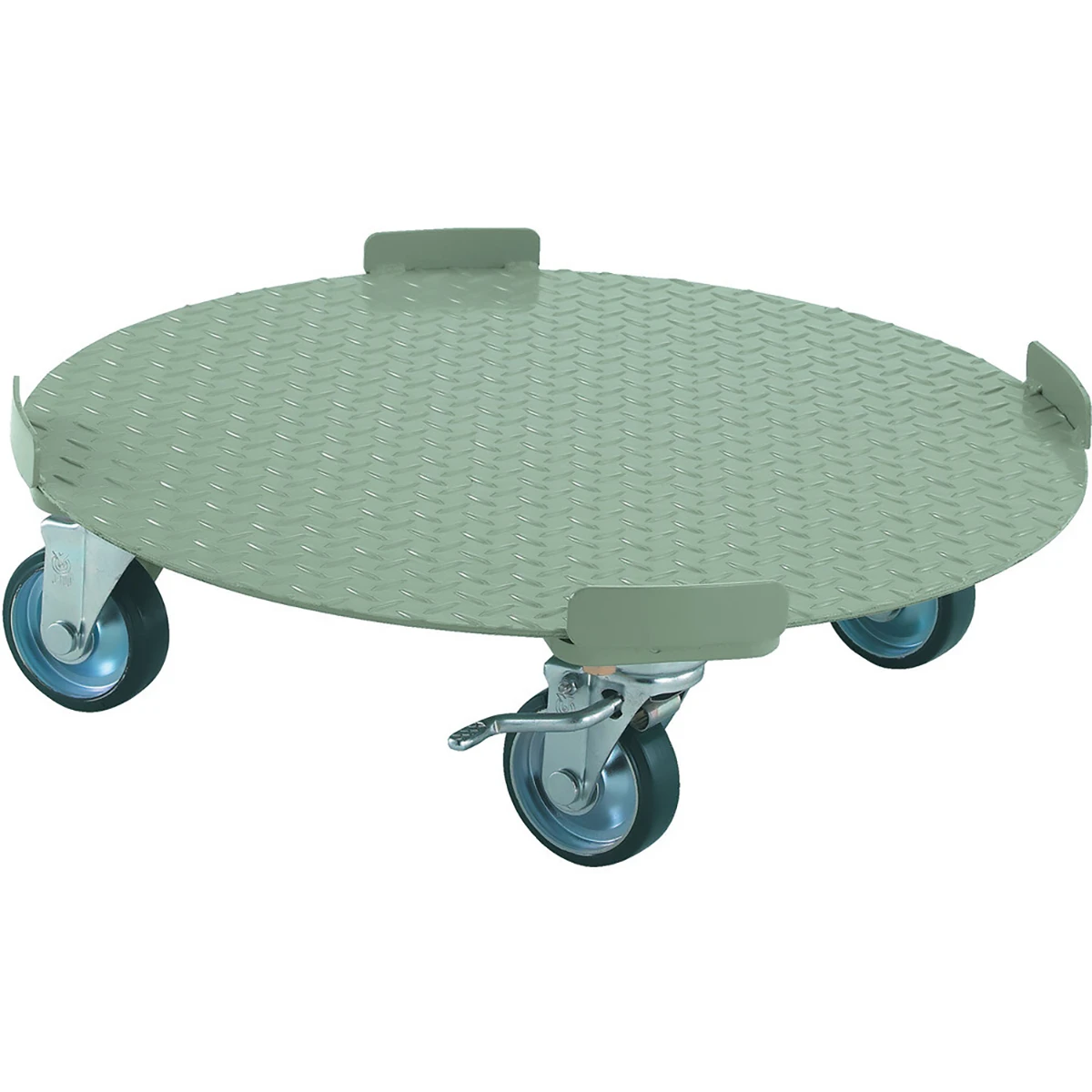 円形台車 4点ガイド型 ストッパー付