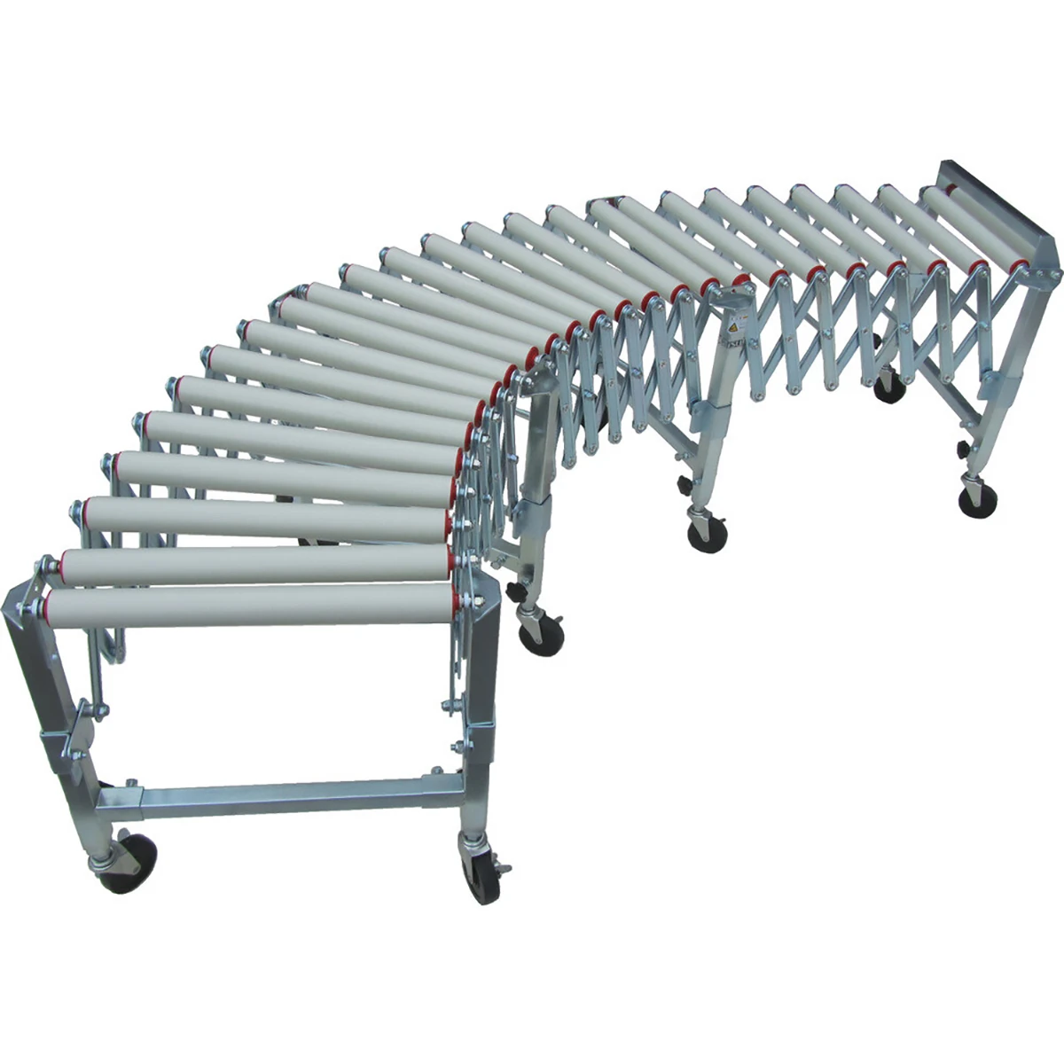 三鈴 樹脂ユニバーサル伸縮コンベヤ 400W単列ローラ