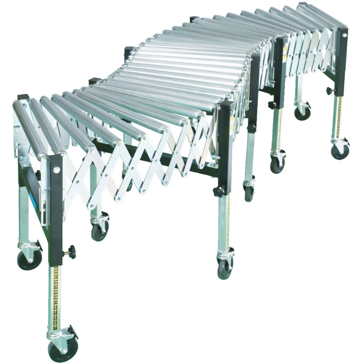 タイヨー 伸縮式ローラコンベヤ シングル 4スパン