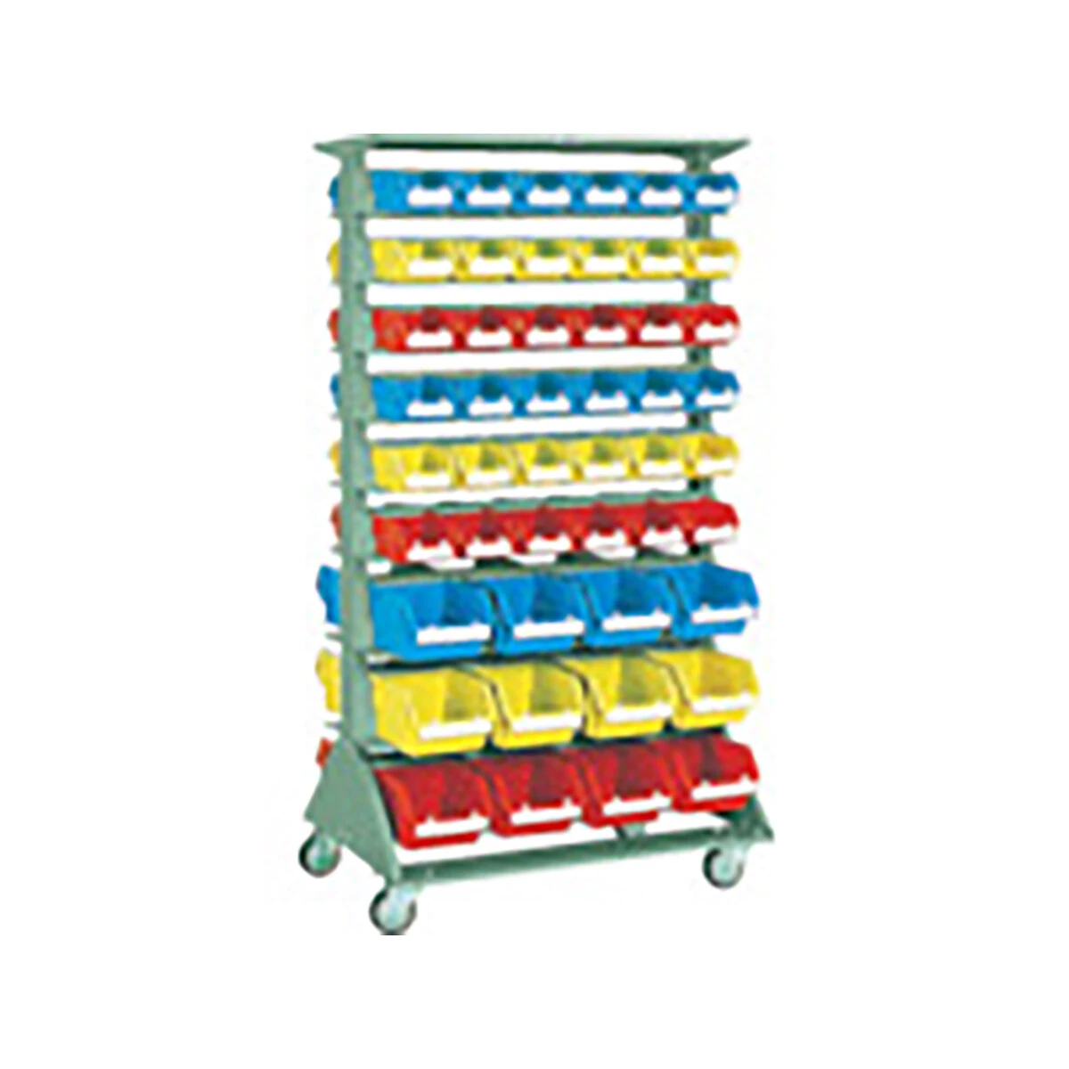 両面重量コンテナラック 車輪付