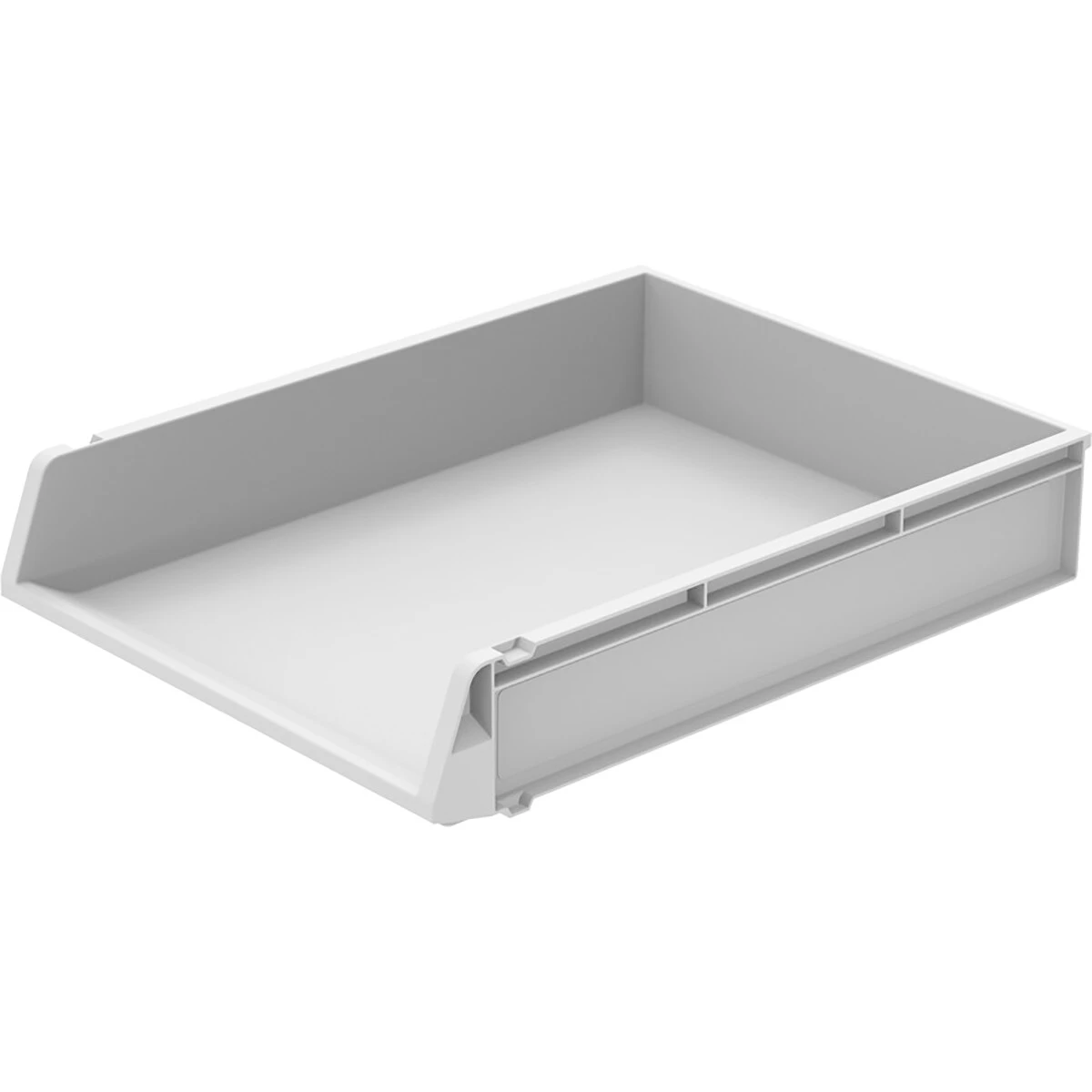 ラックコンテナー 薄灰 有効内寸494×388×89mm 注文数10個以上