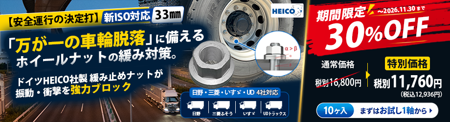 緩み止めホイールナットHEICOセール